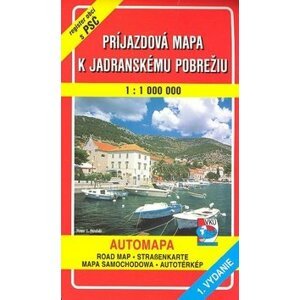 Príjazdová mapa k Jadranskému pobrežiu 1 : 100 000