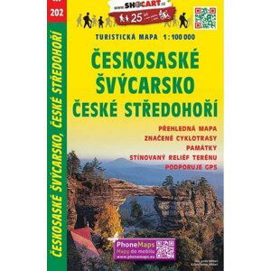 SC 202 Českosaské Švýcarsko, České středohoří 1:100 000