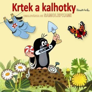 Krtek a kalhotky - omalovánky čtverec se samolepkami - Zdeněk Miler