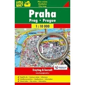 Praha mapa 1:10 000 (zvětšené písmo)