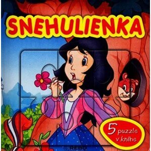 Snehulienka - 5 puzzle v knihe (slovensky)