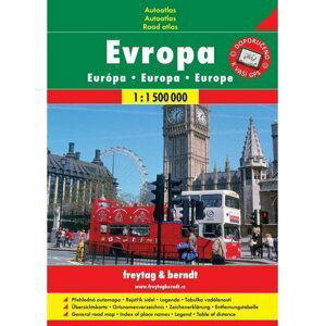 Evropa autoatlas 1:1 500 000 (A4, sešit)