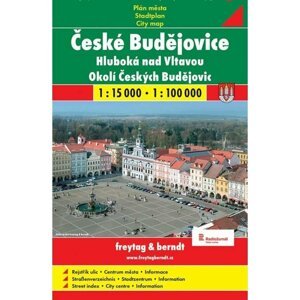 České Budějovice mapa 1:15 000