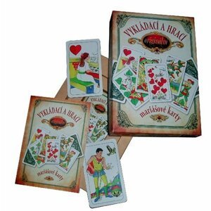 Vykládací a hrací originální mariášové karty – dárkový komplet - Jan Hrubý