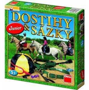 Dostihy a sázky junior společenská hra v krabici 29,5x29,5x4,5cm - Dino