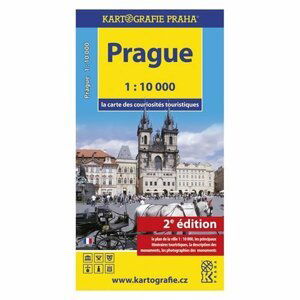 Prague - la carte des couriosités touristiques /1:10 tis.