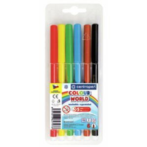 Centropen Fixy COLOUR WORLD 7550 trojboké, sada 6 barev