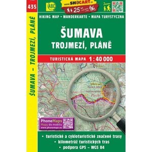 SC 435 Šumava - Trojmezí, Pláně 1:40 000