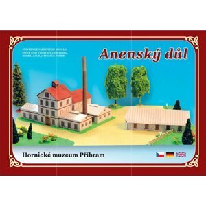 Anenský důl - Hornické muzeum Příbram - Stavebnice papírového modelu, 1.  vydání