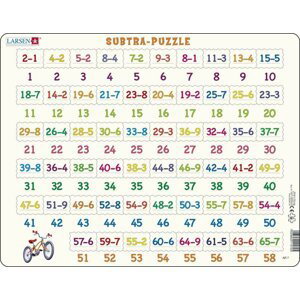 Puzzle MAXI - Odčítání/81 dílků - Larsen