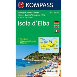 Isola d´ Elba 1:25 000 / turistická mapa KOMPASS 2468