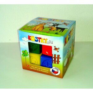 Kostky kubus PH plast 8ks v krabičce 12x12x12cm - Hračky s úsměvem