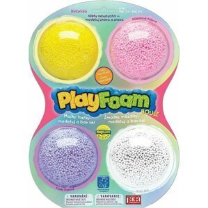 PlayFoam® Modelína/Plastelína kuličková 4 barvy na kartě 18x27x4cm - Pixy