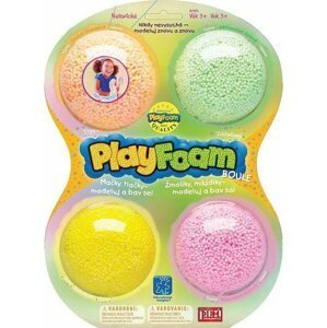 PlayFoam® Modelína/Plastelína kuličková 4 barvy na kartě 19,5x27x3cm - Peg Pérego