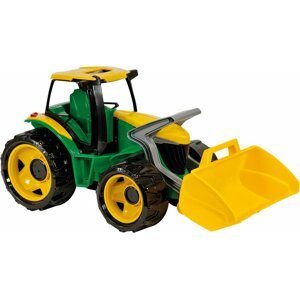 Traktor se lžící plast zeleno-žlutý 65cm v krabici od 3 let - Loana