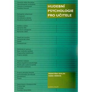 Hudební psychologie pro učitele - František Sedlák