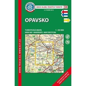 Opavsko /KČT 59 1:50T Turistická mapa