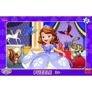 Puzzle deskové Princezna Sofia 29,5x19cm 15 dílků - Dino