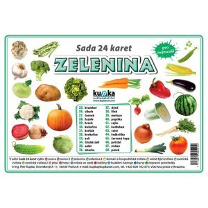 Sada 24 karet - zelenina - Petr Kupka