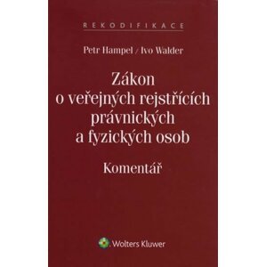 Zákon o veřejných rejstřících právnických a fyzických osob - Petr Hampel