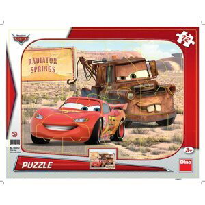 Puzzle 12 dílků Tvary Cars: Blesk a Burák - Dino