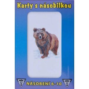 Karty s násobilkou - Násobení 6-10 - Dobruška Flösslerová