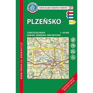 Plzeňsko /KČT 31 1:50T Turistická mapa