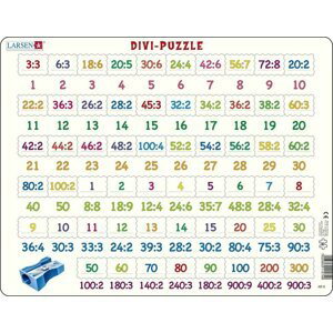 Puzzle MAXI - Dělení/81 dílků - Leap frog
