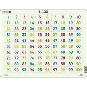 Puzzle MAXI - 1-100 /100 dílků - Leap frog