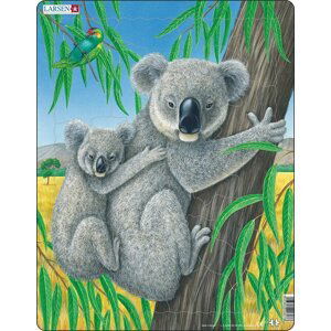 Puzzle MAXI - Medvídek Koala s mládětem/25 dílků - Leap frog