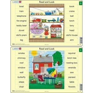 Učební puzzle MIDI - Angličtina-slovíčka RA2/16 dílků(2 druhy) - Leap frog