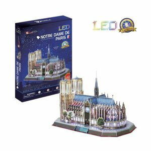 Puzzle 3D Notre Dame de Paris / led - 144 dílků - 3D Puzzle SPA