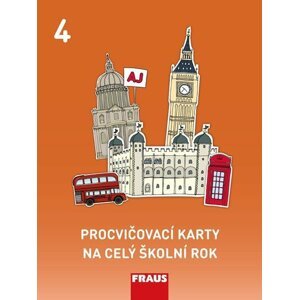 Procvičovací karty na celý školní rok 4 - Angličtina