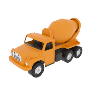 Auto Tatra 148 plast 30cm domíchávač oranžová v krabici - Dirkje