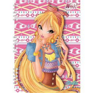 Winx club - Zápisník A5 s kroužkovou vazbou + pero