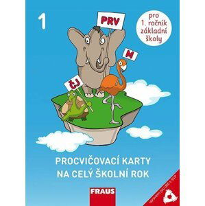 Procvičovací karty na celý školní rok 1 sada Čj, M, Prv pro SVP