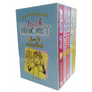 Deník mimoňky - BOX 6–9 + Tvůj vymazlený mimózní deníček - Rachel Renée Russell