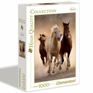 Clementoni Puzzle - Běžící koně, 1000 dílků - Comansi