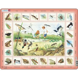 Puzzle MAXI - Život u rybníka/48 dílků - Larsen