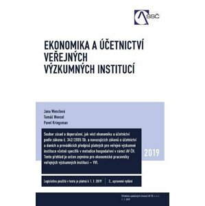 Ekonomika a účetnictví veřejných výzkumných institucí - Tomáš Wencel