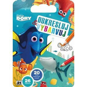 Hledá se Dory - Obkresluj a vybarvuj!