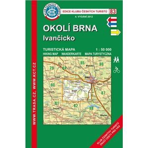 Okolí Brna, Ivančicko /KČT 83 1:50T Turistická mapa