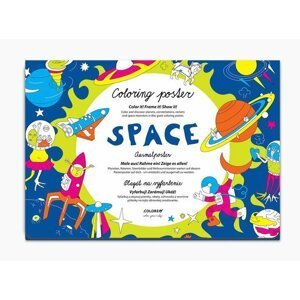 Space - Plakát omalovánka