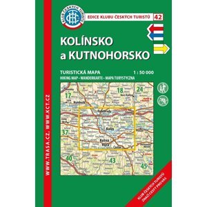 KČT 42 Kolínsko a Kutnohorsko 1:50 000 Turistická mapa, 1.  vydání