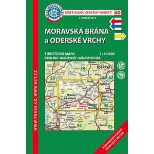 Moravská brána,Oderské vrchy /KČT 60 1:50T Turistická mapa