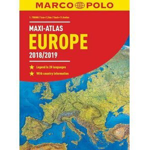 Europe 2018/19 maxi atlas 1:750 000