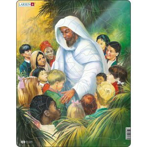 Puzzle MAXI - BIBLE - Ježíš s dětmi/32 dílků - Leap frog