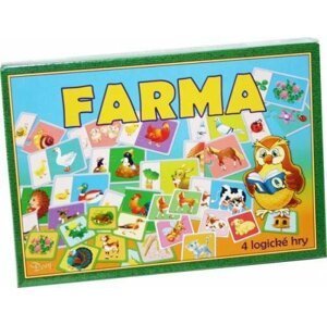 Farma 4 logické hry společenská hra v krabici 29x20x4cm