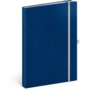 Notes - Vivella Classic modrý/bílý, linkovaný, 15 x 21 cm