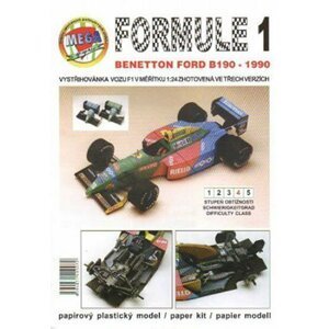 Formule 1: Benetton Ford B190 - 1990/papírový model - Michal Antonický